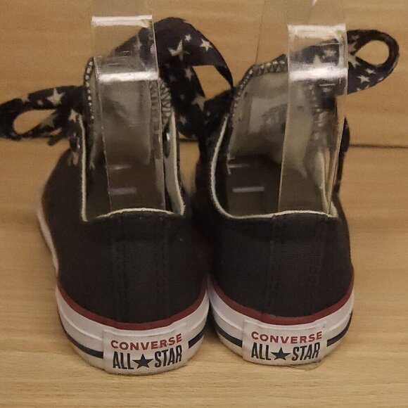 Converse Chuck Taylor Girl's Charcoal Grey Sneaker Ribbon Laces 2 - Picture 3 of 7